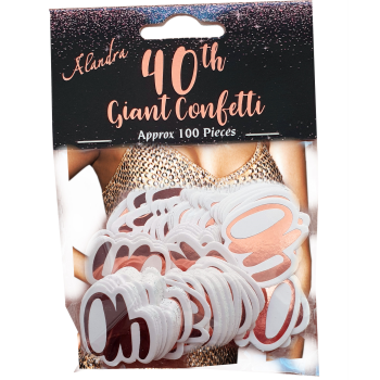 Image de 40th ROSE GOLD CONFETTI
