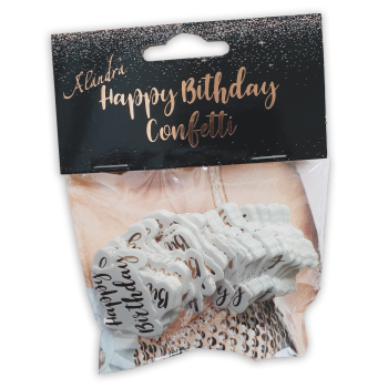 Image de DECOR - HAPPY BIRTHDAY ROSE GOLD CONFETTI