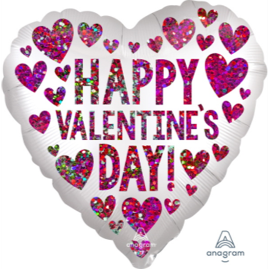 Picture of 18'' FOIL - HAPPY VALENTINE DAY SEQUINS