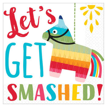 Image de TABLEWARE - LET'S GET SMASHED BEVERAGE NAPKINS