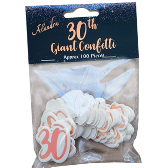 Picture of 30th ROSE GOLD CONFETTI