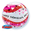 Picture of 22" VALENTINE'S HEARTS WAVE BUBBLE BALLOON