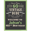Picture of 60th - LAWN YARD SIGN - 60TH VINTAGE DUDE PERSONALIZED