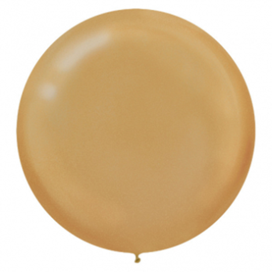 Image sur 24" GOLD LATEX BALLOONS - 25CT