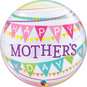 Picture of HAPPY MOTHER'S DAY PENNANTS BUBBLE BALLOON