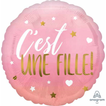 Picture of 18" FOIL - C'EST UNE FILLE PINK