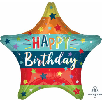 Image de 19" FOIL - BIRTHDAY STARS AND STRIPES