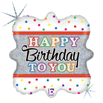 Image de 18'' FOIL - HAPPY BIRTHDAY TO YOU