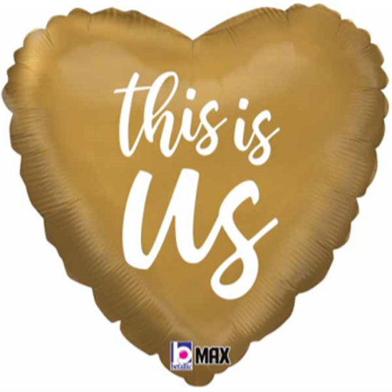 Picture of 18'' FOIL - THIS IS US GOLD HEART