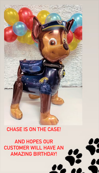 PartyMart. 54" PAW PATROL CHASE AIRWALKER - AIR FILLED