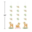 Picture of LITTLE DEER BIRTHDAY - HANGING CUTOUTS
