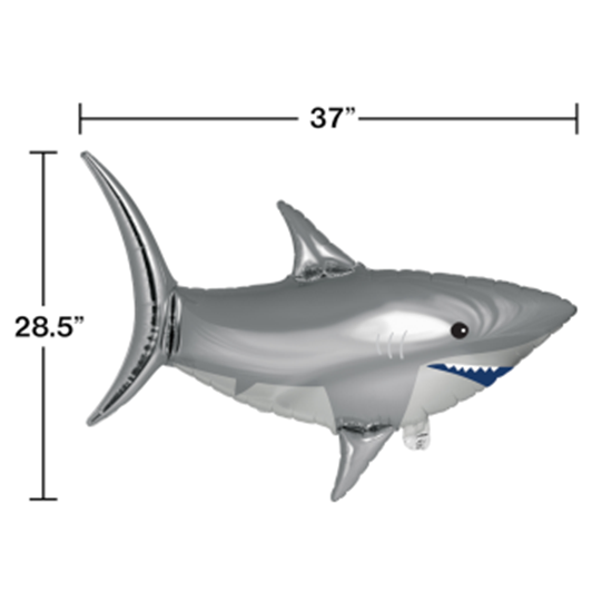 Picture of 37'' SHARK SUPERSHAPE - SILVER