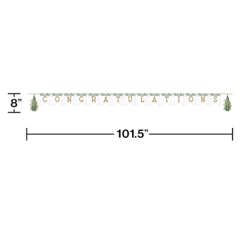 Image de EUCALYPTUS GREENS TASSEL GARLAND BANNER