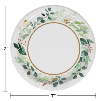 Image de TABLEWARE - EUCALYPTUS - 7'' PLATES