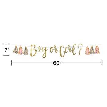 Picture of DECOR - GIRL OR BOY TASSEL GARLAND