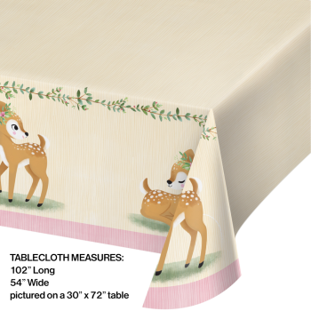 Image de LITTLE DEER BIRTHDAY - TABLE COVER