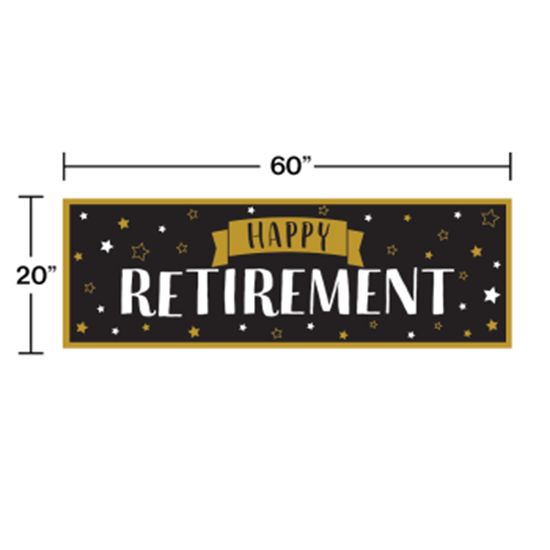 Picture of DECOR - HAPPY RETIREMENT BANNER