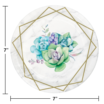 Image de TABLEWARE - GEOMETRIC SUCCULENTS - 7'' PLATES