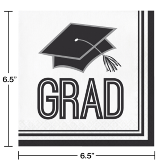 Picture of TABLEWARE - GRADUATION SCHOOL SPIRIT - LUNCHEON NAPKINS