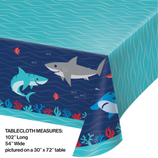 Picture of SHARK PARTY - TABLE COVER