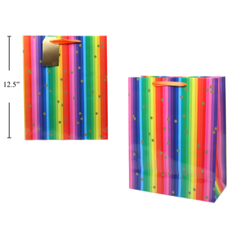 Image de RAINBOW STRIPES GIFT BAG - LARGE