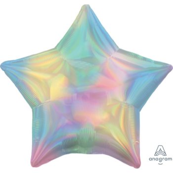 Picture of 19'' FOIL - IRIDESCENT PASTEL RAINBOW STAR