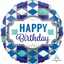 Image de 18" FOIL - HAPPY BIRTHDAY CHECKERED