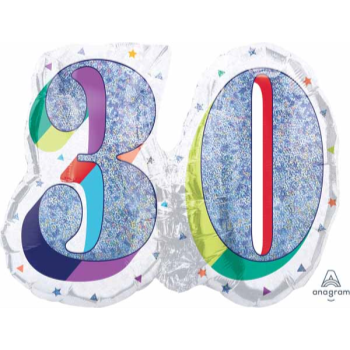 Image de 26" - 30th HERE'S TO U BIRTHDAY SUPERSHAPE