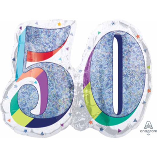 Picture of 26" - 50th HERE'S TO U BIRTHDAY SUPERSHAPE
