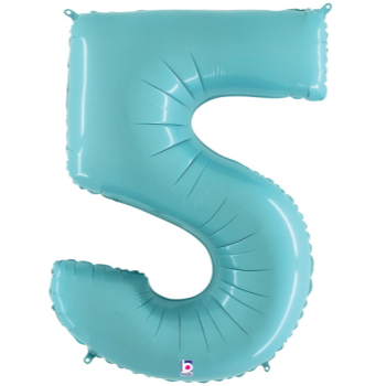Picture of 40'' NUMBER 5 SUPERSHAPE - PASTEL BLUE