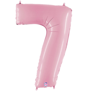Image de 40'' NUMBER 7 SUPERSHAPE - PASTEL PINK
