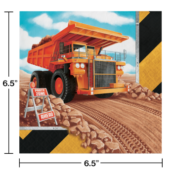 Image de CONSTRUCTION BIG DIG - LUNCHEON NAPKIN