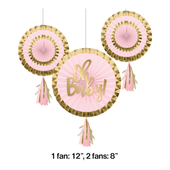 Picture of DECOR - OH BABY FANS - PINK