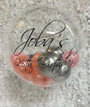 Picture of 1 - 3 LINES OF PERSONALIZED PRINT - ON CLEAR ORB WITH 5" INSIDE
