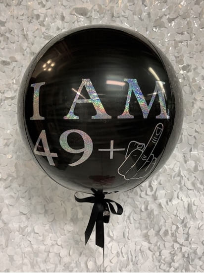 Picture of 50TH - 1 - 3 LINES OF PERSONALIZED PRINT - ON FOIL ORB