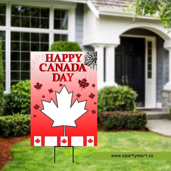 Image sur CANADA DAY LAWN YARD SIGN