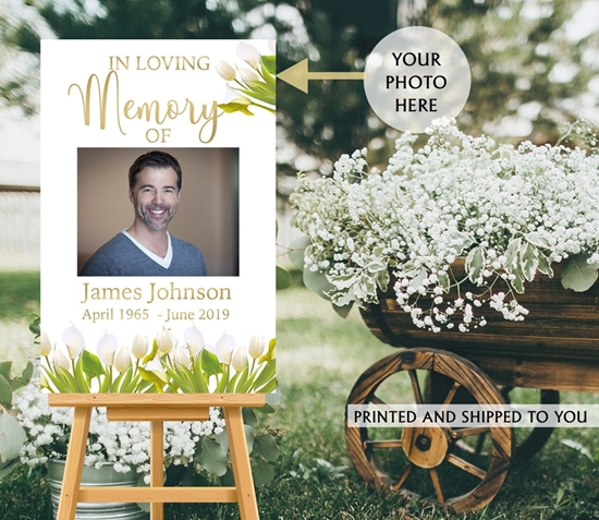 Picture of LAWN YARD SIGN - MEMORIAL - PERSONALIZE