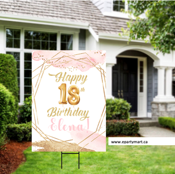 Image de LAWN YARD SIGN - ANY BIRTHDAY - PERSONALIZE