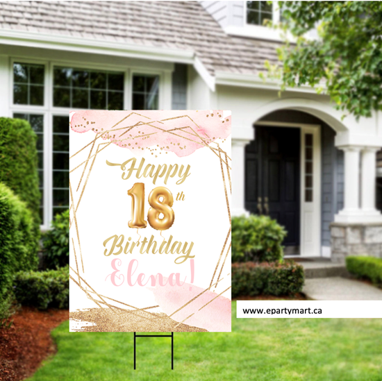 Image sur LAWN YARD SIGN - ANY BIRTHDAY - PERSONALIZE