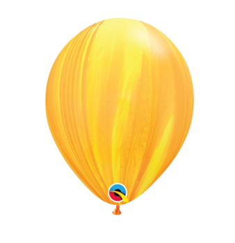 Image de HELIUM FILLED SINGLE 11" BALLOON - PRINTED -  AGATE YELLOW