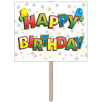 Image de LAWN YARD SIGN - HAPPY BIRTHDAY