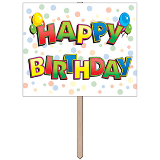 Picture of LAWN YARD SIGN - HAPPY BIRTHDAY