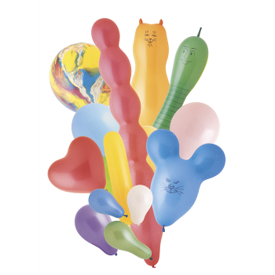 Picture of ASSORTED "QUARTER POUND" BALLOONS 