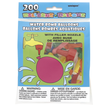 Picture of WATERBOMB w/NOZZLE BALLOONS - 200ct