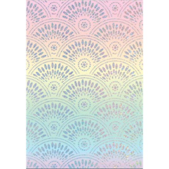 Picture of SCALLOP OMBRE HOLOGRAPHIC JUMBO GIFT WRAP 50' 