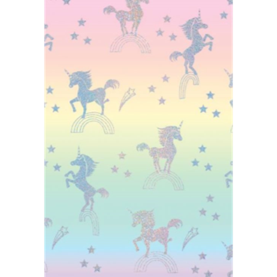 Picture of UNICORN - OMBRE HOLOGRAPHIC JUMBO GIFT WRAP 50'