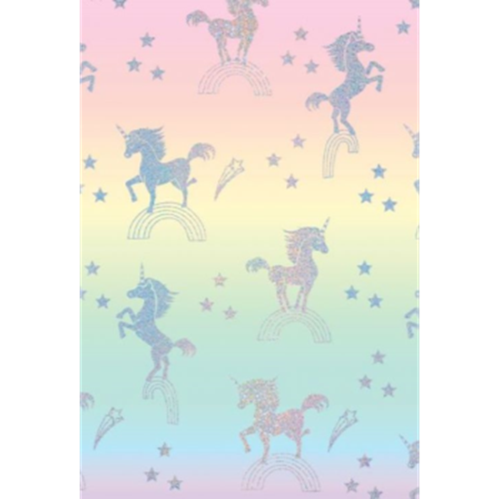 Image sur UNICORN - OMBRE HOLOGRAPHIC JUMBO GIFT WRAP 50'