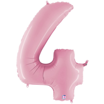 Image de 40'' NUMBER 4 SUPERSHAPE - PASTEL PINK