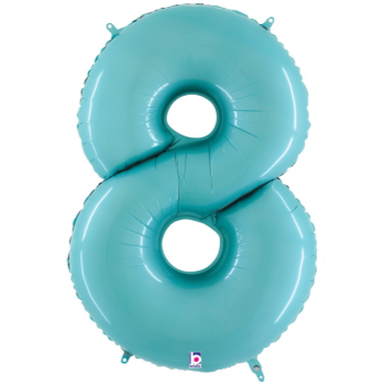 Picture of 40'' NUMBER 8 SUPERSHAPE - PASTEL BLUE