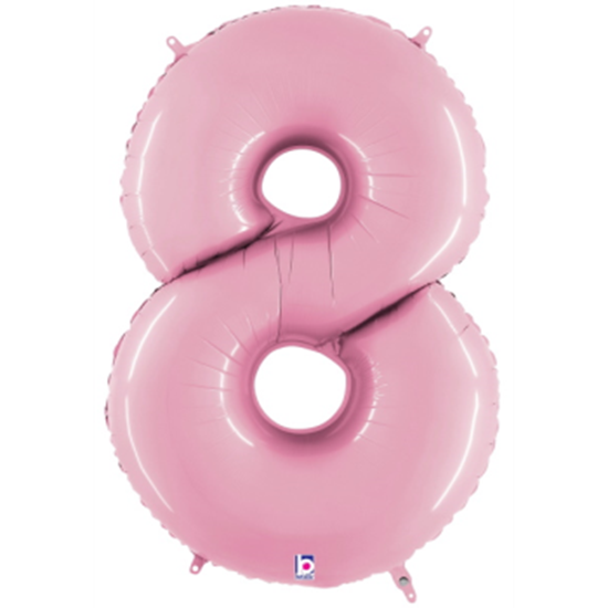 Picture of 40'' NUMBER 8 SUPERSHAPE - PASTEL PINK